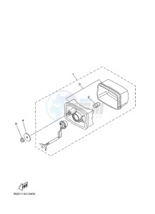 YFM350FWA GRIZZLY 350 4WD (1NSK) drawing TAILLIGHT