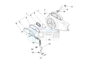 Zip 50 4T drawing Secondary air system