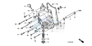 PES125R9 UK - (E / MKH STC) drawing RIGHT CRANKCASE COVER