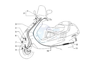 Hexagon 125-150 drawing Transmission brake - Speedometer