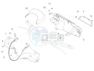 Medley 150 4T ie ABS (APAC) drawing Handlebars coverages