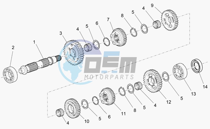 Driven shaft