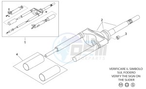 Scarabeo 50 2t e2 (eng. piaggio) drawing Front fork I