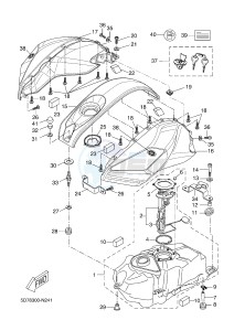 YZF-R125 R125 (5D7W 5D7W 5D7W 5D7W) drawing FUEL TANK