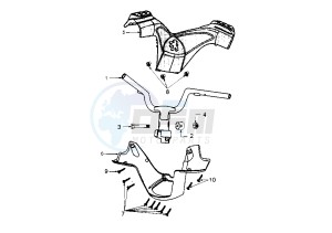 ELYSTAR - 150 cc drawing STEERING HANDLE