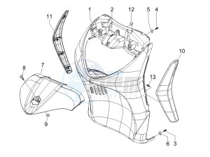 Liberty 125 4t Sport (UK) UK drawing Front shield