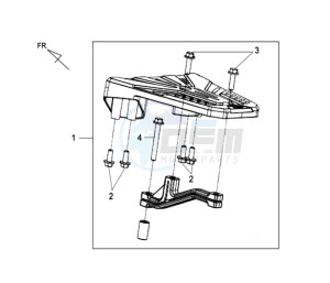 GTS 125I drawing LUGGAGE RACK