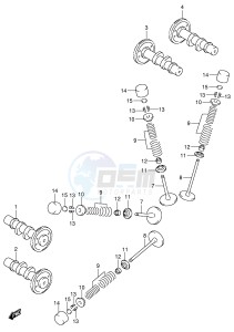 SV650 (E2) drawing CAM SHAFT   VALVE