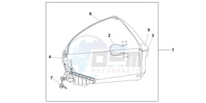 XL700V9 F / CMF drawing 45L TOP BOX CARNELLIAN RED