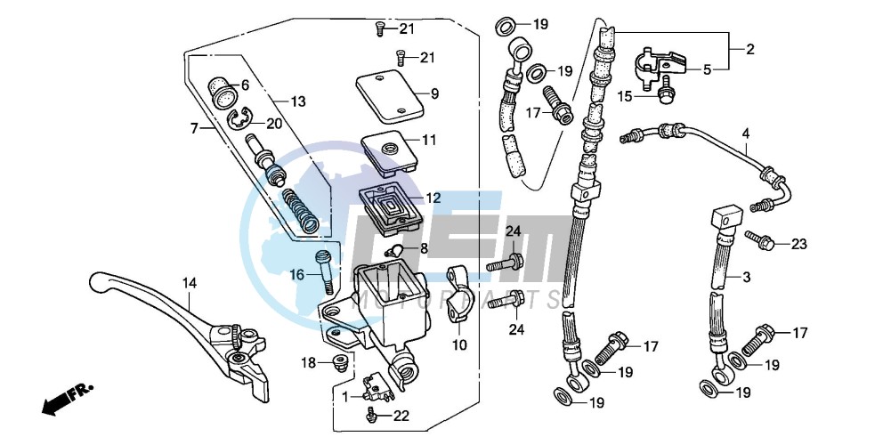 FRONT BRAKE MASTER CYLINDER (2)