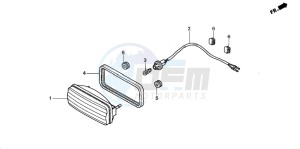 TRX350FE RANCHER 4X4 ES drawing TAILLIGHT