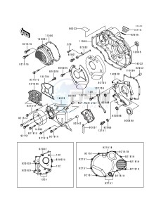 ZR 1100 C [ZRX1100] (C3-C4) drawing ENGINE COVER-- S- -