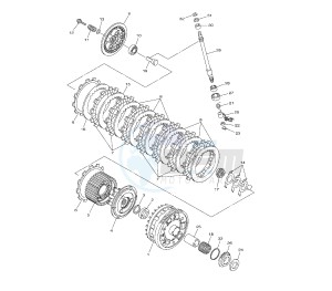 YZF R1 1000 drawing CLUTCH