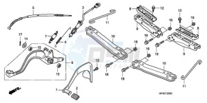 TRX420FE9 Australia - (U / 4WD) drawing PEDAL/STEP