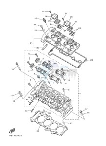 YZF-R1 998 R1 (1KB8 1KB9) drawing CYLINDER HEAD