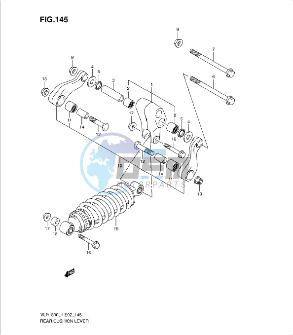 REAR CUSHION LEVER