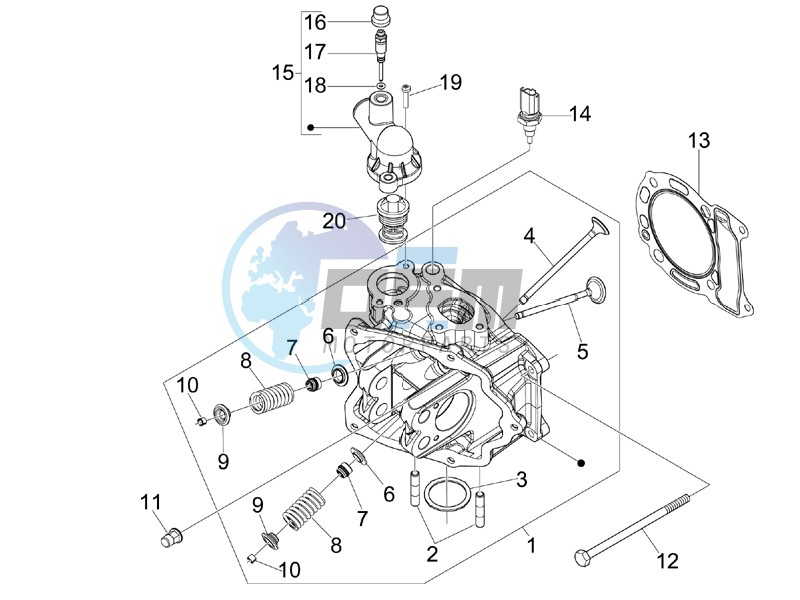 Cilinder head unit - Valve