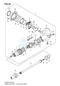 VL800 INTRUDER EU drawing PROPELLER SHAFT_FINAL DRIVE GEAR