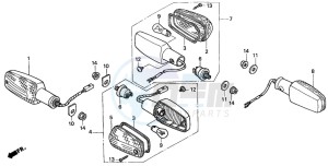 CB600F2 HORNET S drawing WINKER (2)