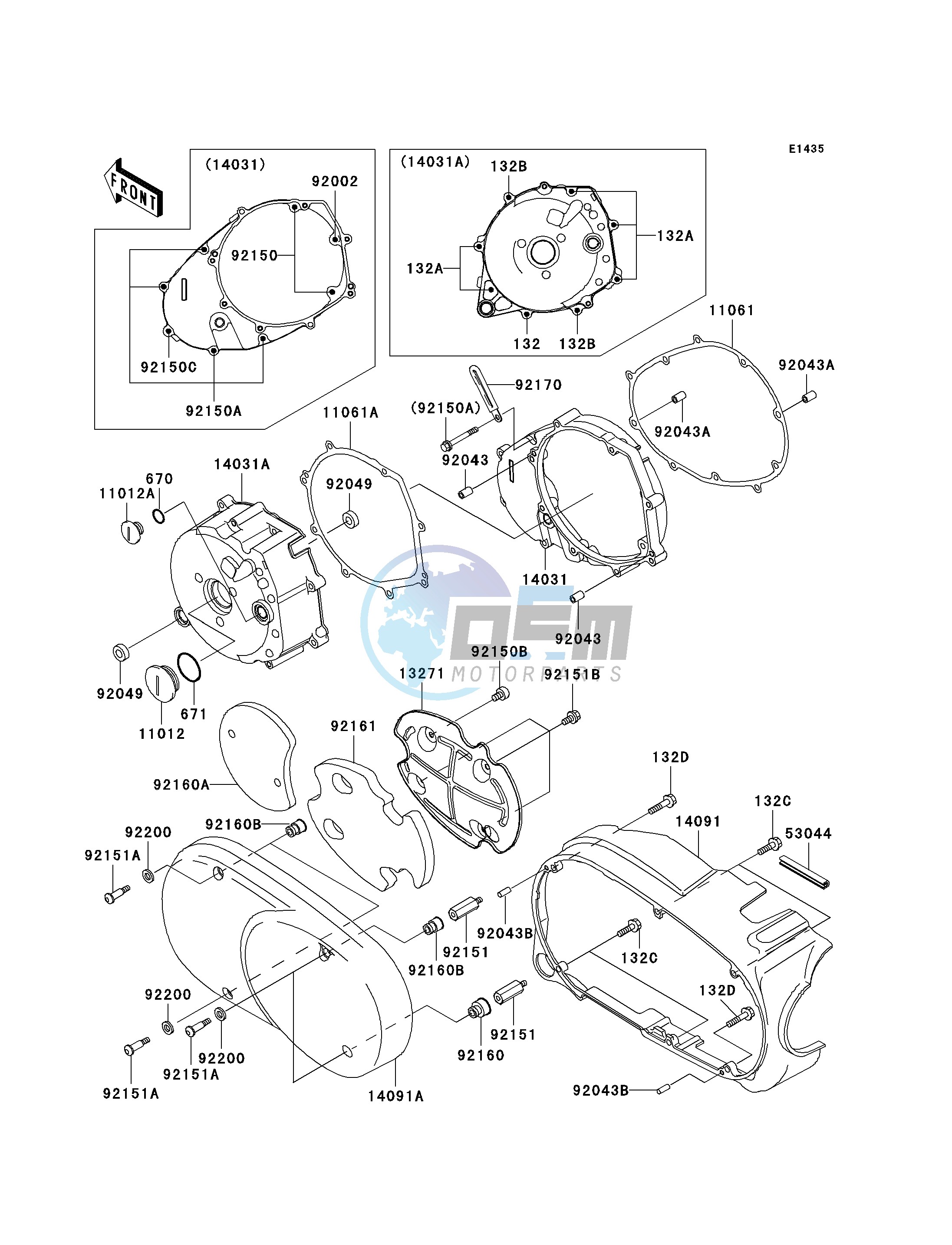 LEFT ENGINE COVER-- S- -