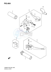 VZ800 (E3-E28) MARAUDER drawing HANDLE LEVER (MODEL K7 K8 K9)