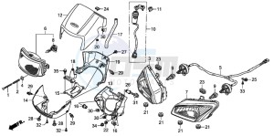 TRX500FPE drawing HEADLIGHT