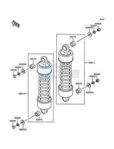 VN 1500 C [VULCAN 1500 L] (C3-C4) [VULCAN 1500 L] drawing SUSPENSION_SHOCK ABSORBER