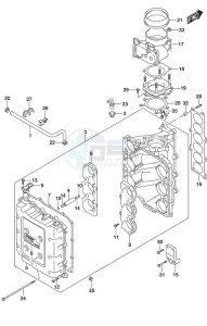 DF 300AP drawing Throttle Body