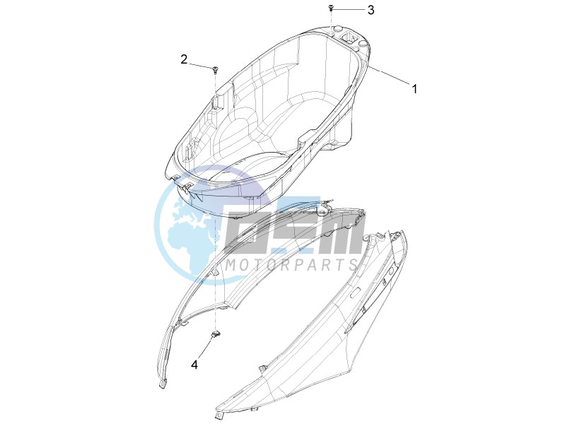 Helmet housing - Undersaddle