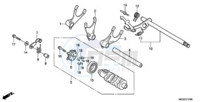 VT750C9 Australia - (U / MK) drawing GEARSHIFT DRUM