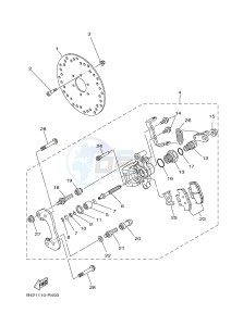 YXC700E YXC70VPXG VIKING VI (B853) drawing REAR BRAKE CALIPER 2