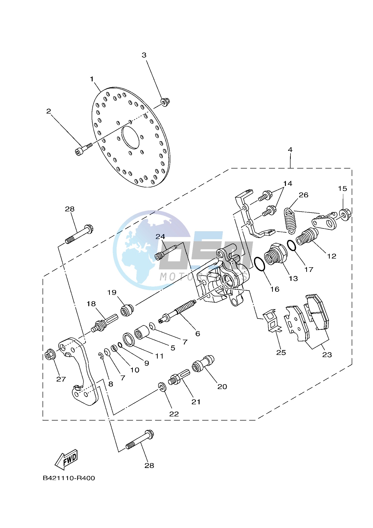 REAR BRAKE CALIPER 2