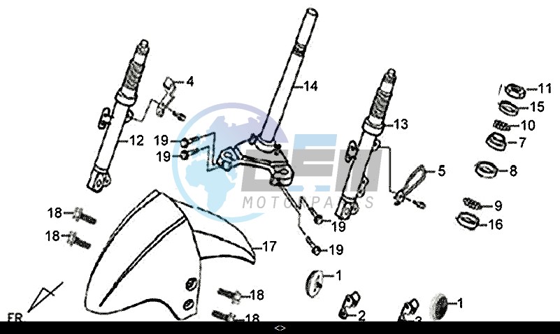 STEERING STEM FRONT CUSHION