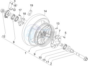 Nexus 250 SP e3 drawing Front wheel