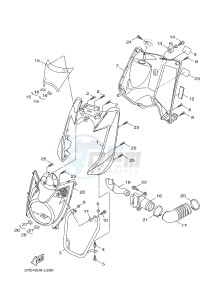 YW125CB BW'S 125 (37D7) drawing LEG SHIELD