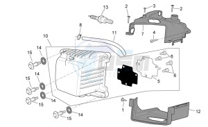 Scarabeo 50 4T E2 drawing Head cover