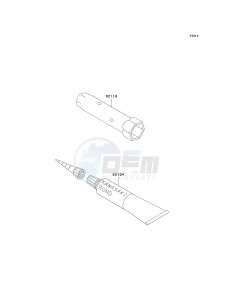 KLX 300 A [KLX300R] (A2-A6) [KLX300R] drawing OWNERS TOOLS