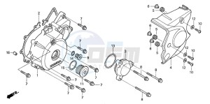 CB1300F1 CB1300SUPER FOUR drawing LEFT CRANKCASE COVER