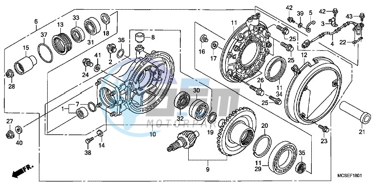 FINAL DRIVEN GEAR (ST1300A)