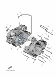 YZ65 (BR8M) drawing CRANKCASE