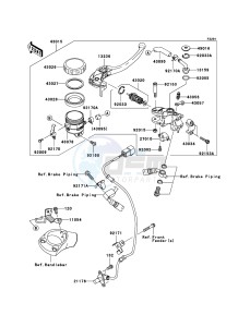 ZZR1400 ABS ZX1400B7F FR GB XX (EU ME A(FRICA) drawing Front Master Cylinder