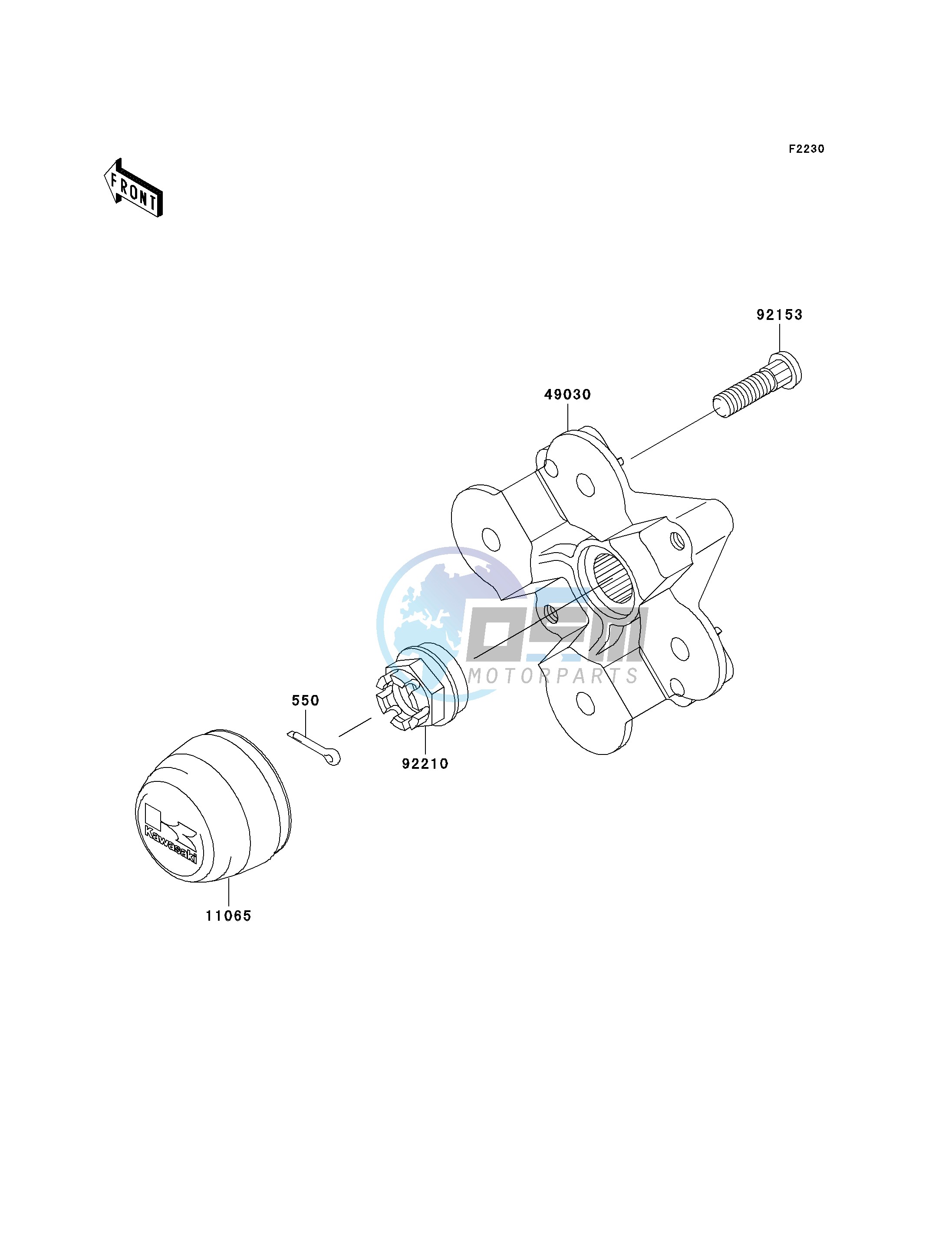 FRONT HUB