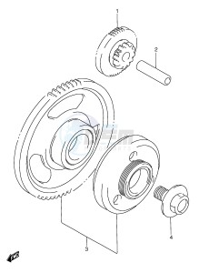 GSX750F (E2) drawing STARTER CLUTCH