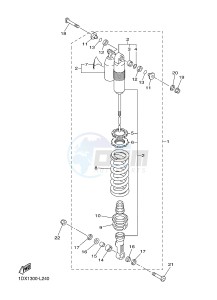 WR450F (1DX1 1DX2) drawing REAR SUSPENSION