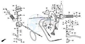 TRX300FW FOURTRAX 300 4X4 drawing HANDLE SWITCH