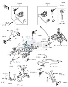 VERSYS 650 ABS KLE650FHFA XX (EU ME A(FRICA) drawing Ignition Switch