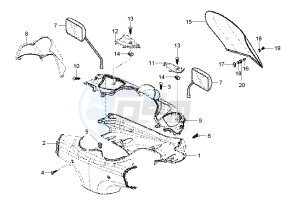 Beverly RST 250 drawing Handlebar shell