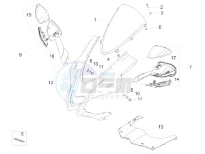 RSV4 1000 RR E4 ABS (EMEA, LATAM) drawing Front fairing