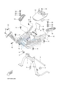 CW50 CW50LN 80 BOOSTER 13" NAKED (1WP6) drawing STAND & FOOTREST