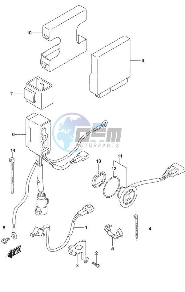 PTT Switch/Engine Control Unit High Thrust